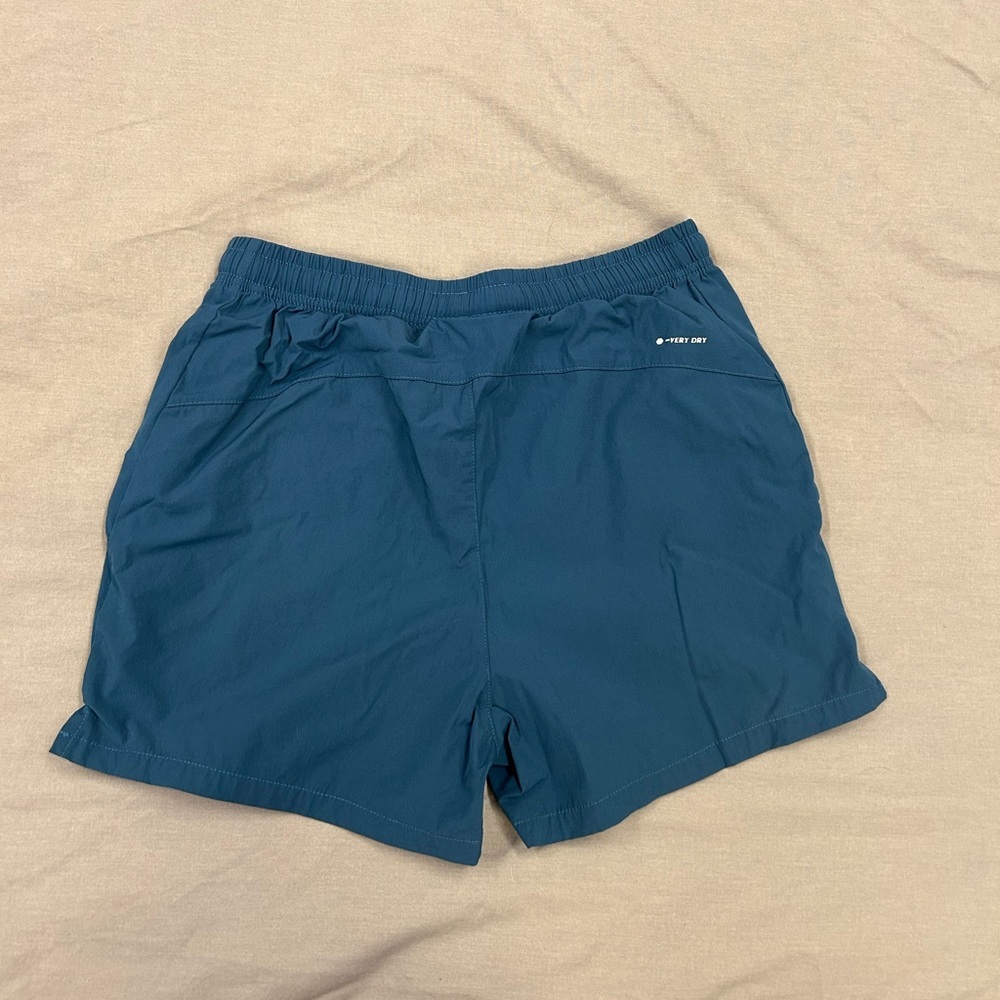 Teal Drawstring Shorts - Picture 2 of 3